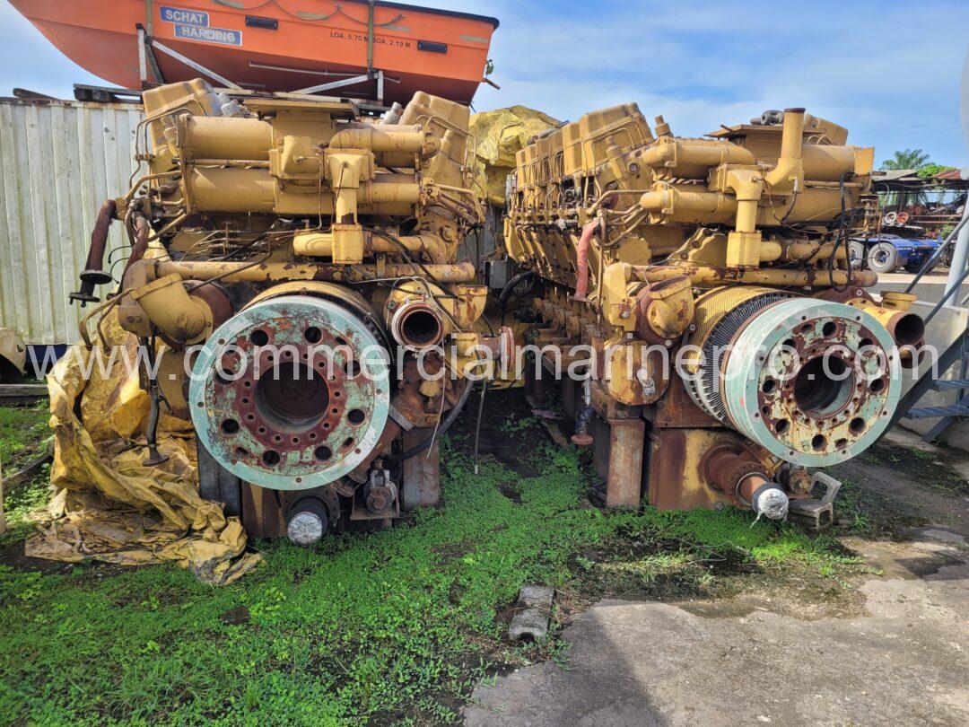 Pair CAT 3612 Marine Engines