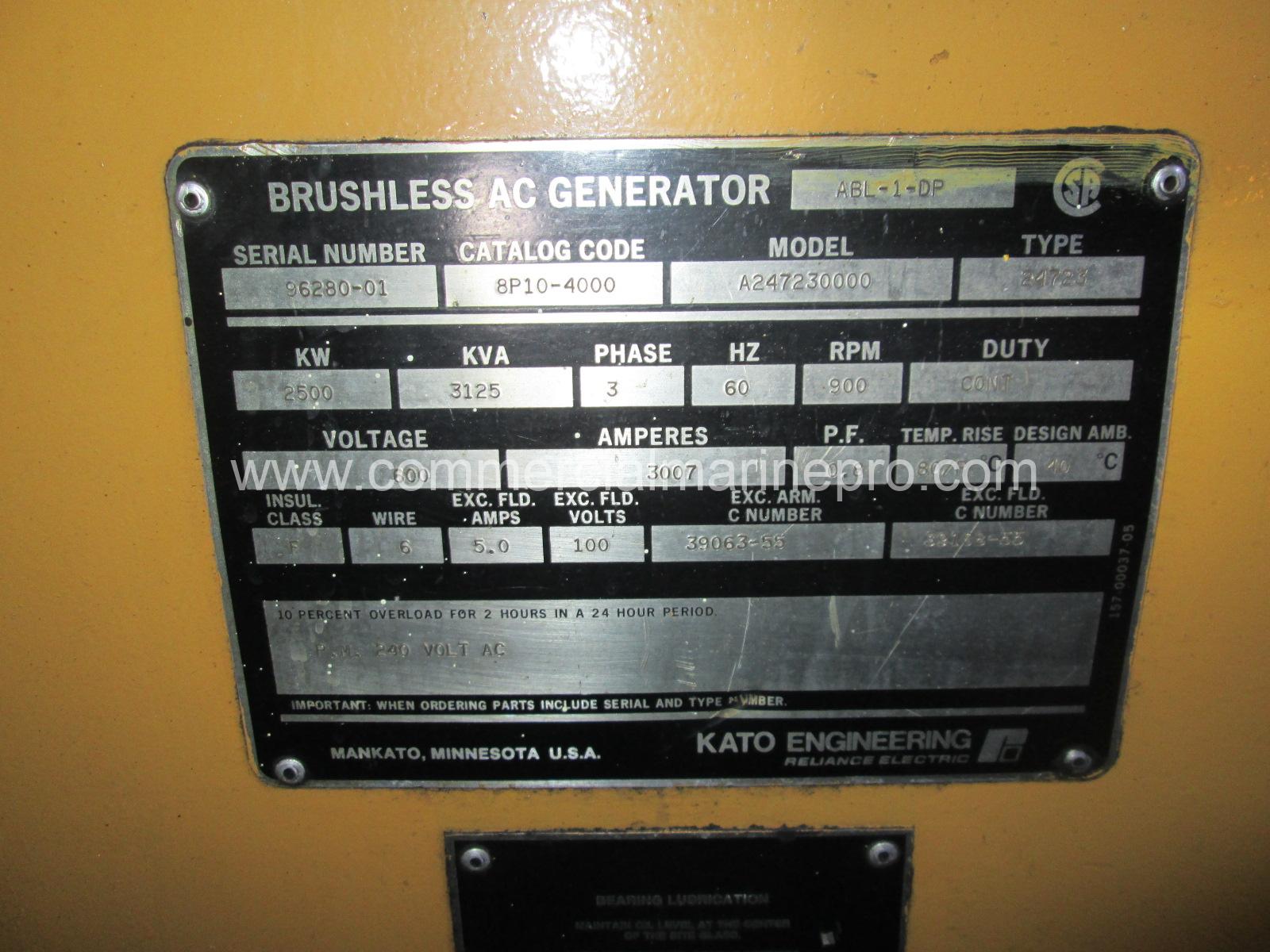 Pair Caterpillar 3612 Marine Engines - RTOs - Image 29