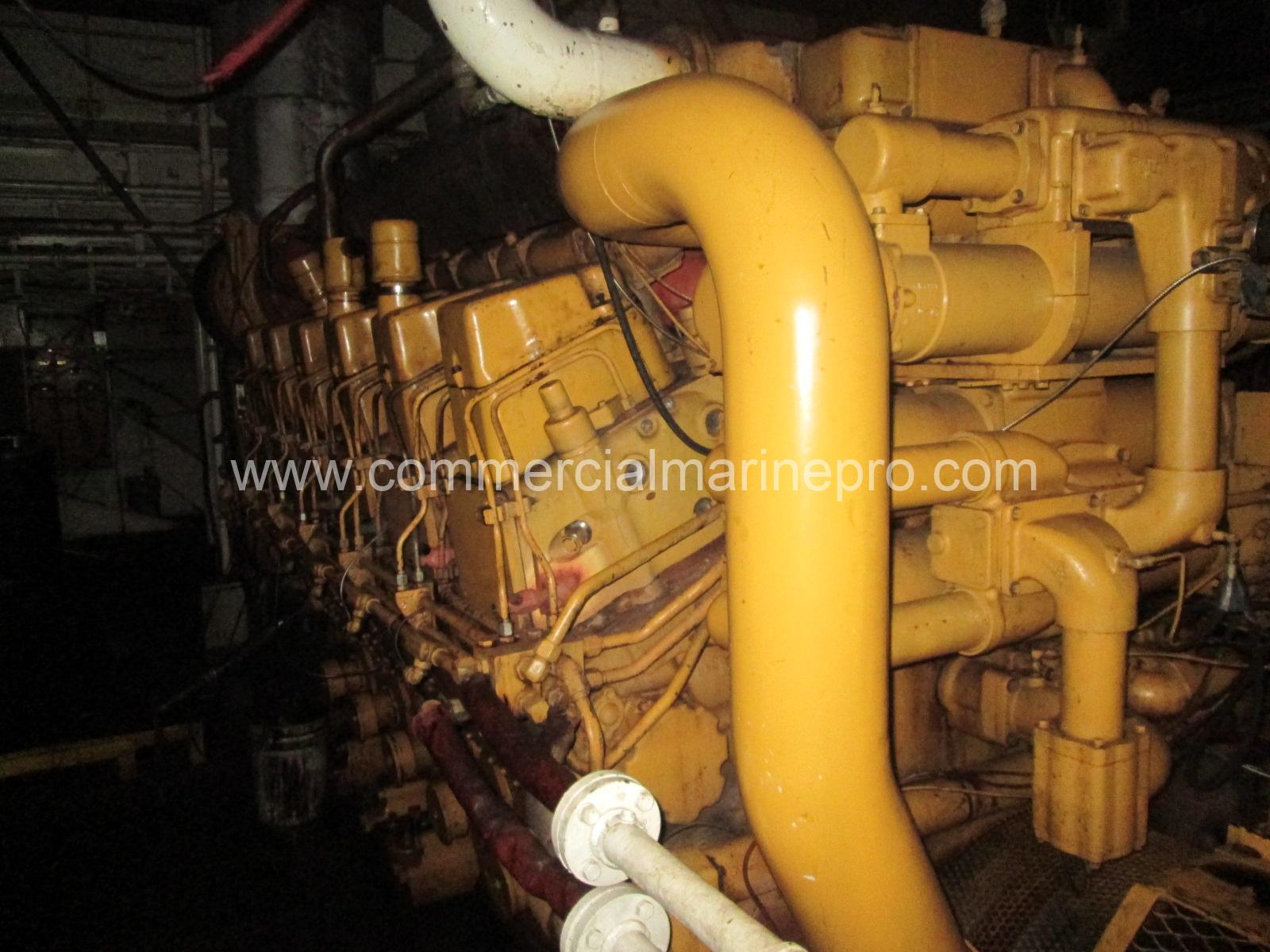 Pair Caterpillar 3612 Marine Engines - RTOs - Image 32