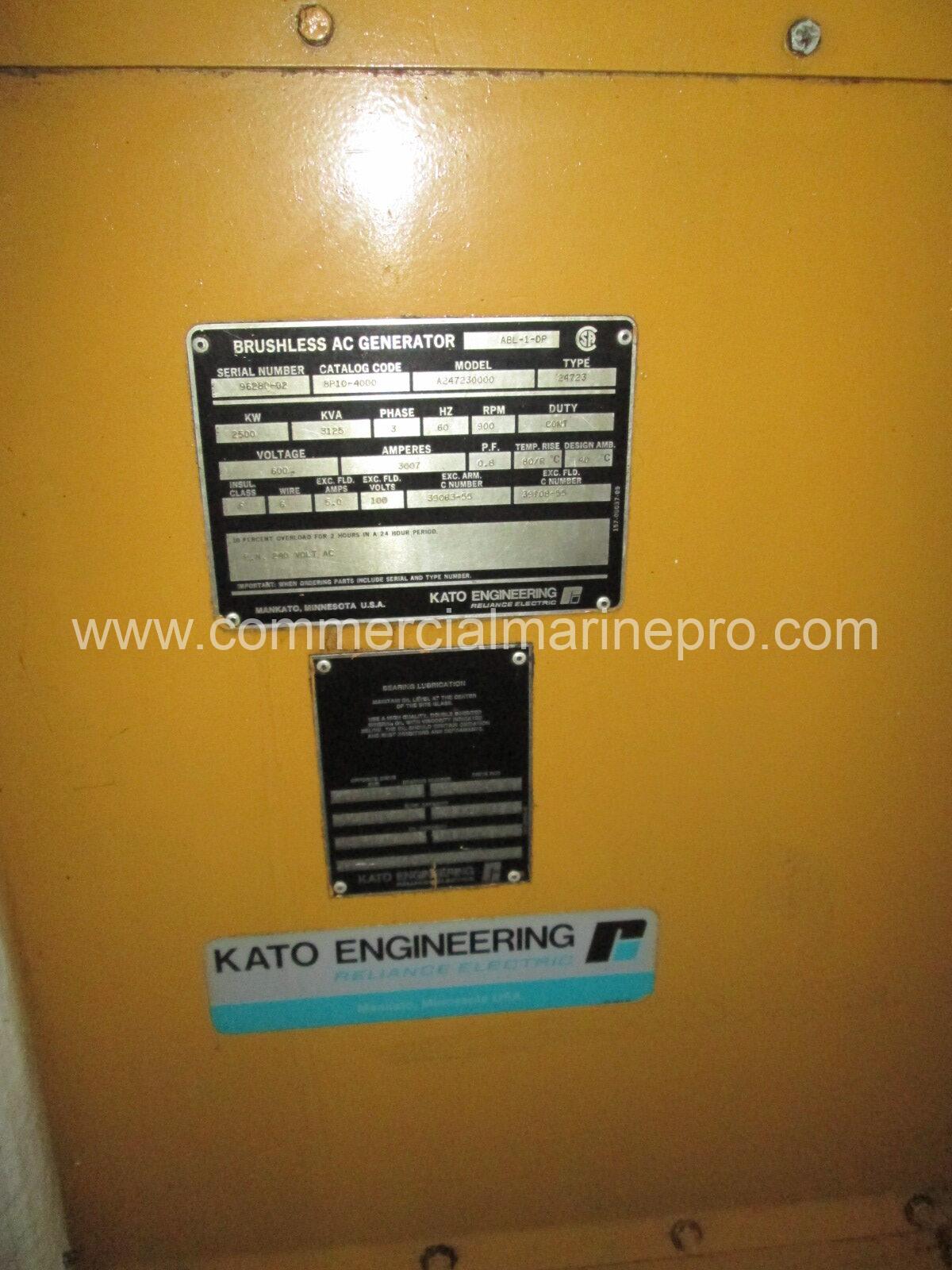 Pair CAT 3612 Marine Engines