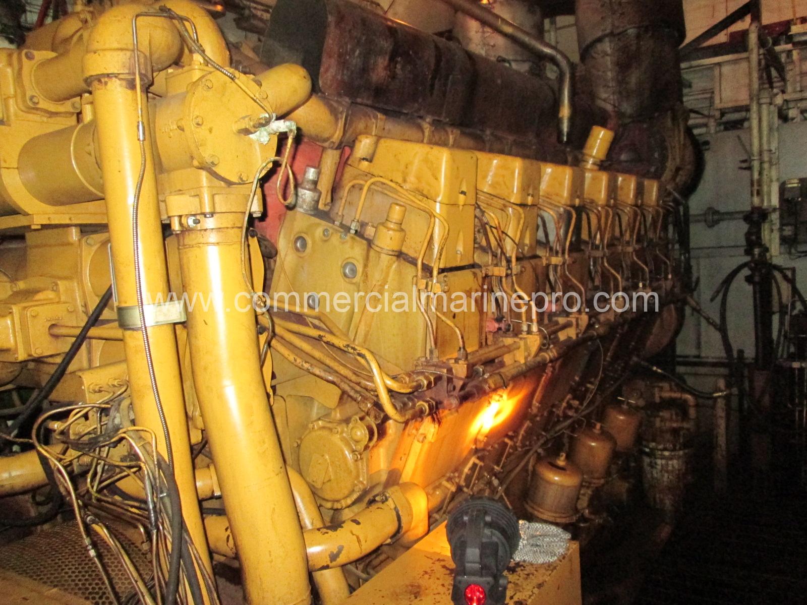 Pair CAT 3612 Marine Engines