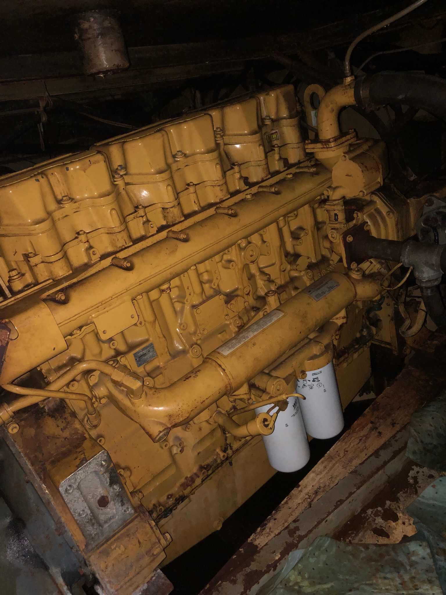 Caterpillar C18 Marine Engine T2P serial 400hp 10,000 Hours