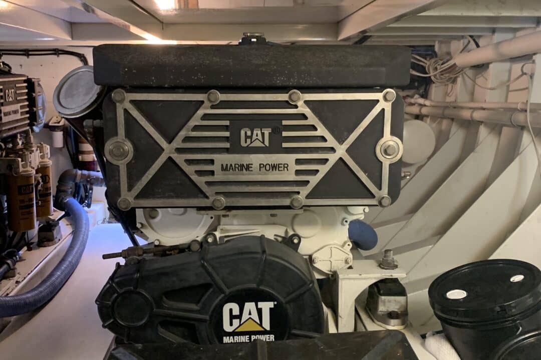 Pair CAT C18 Marine Engines 1015 HP RTOs Commercial Marine Pro