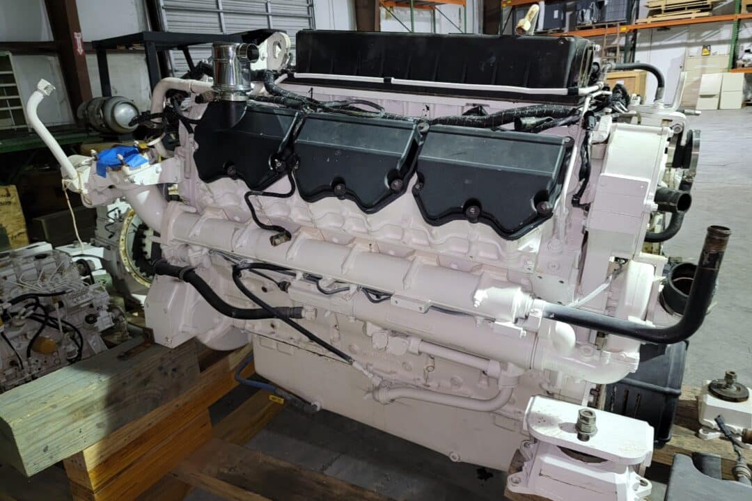 Pair CAT C32 Marine Engines Lower hour RTOs Year 2008 Commercial
