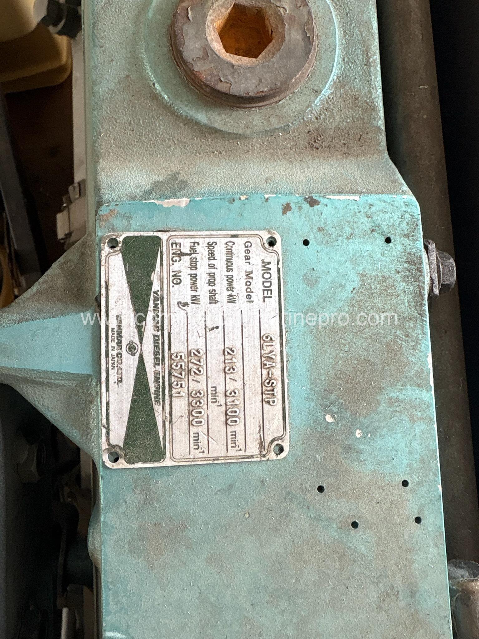 Yanmar 6LY UTE Marine Propulsion Engine 315HP