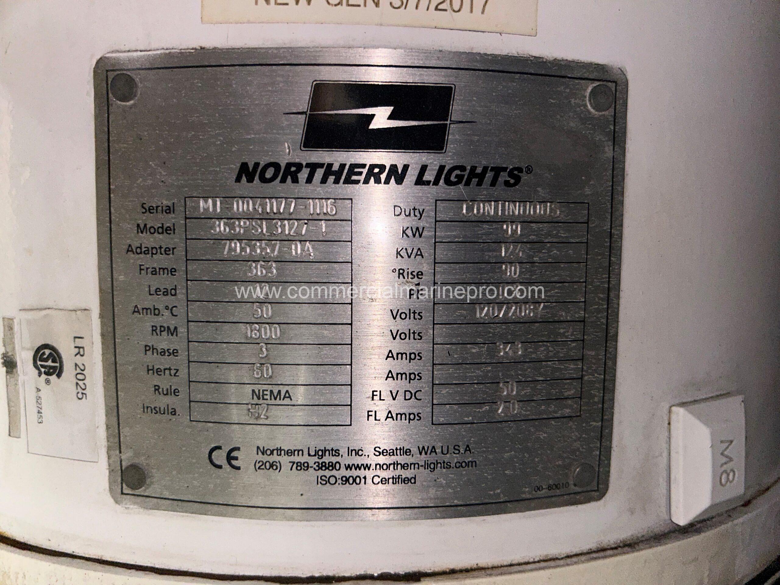 Pair Northern Lights 100 KW 3 Phase Marine Generators - Image 7