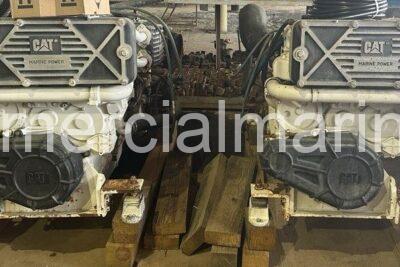 Pair of Rebuilt CAT 3406E Marine Propulsion Engines 800HP