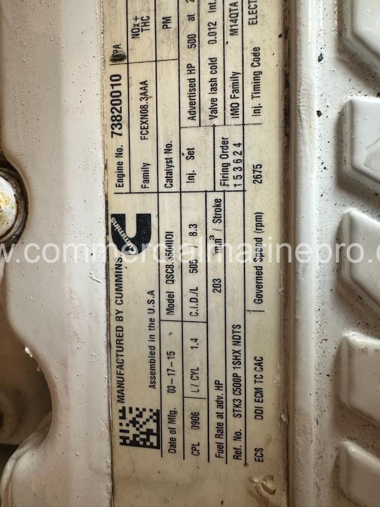Single or Pair Cummins QSC 8.3 Marine Propulsion Engines - Image 15