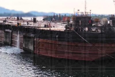 400' x 120' x 25' Deck Barge and Ballast Tank Barge