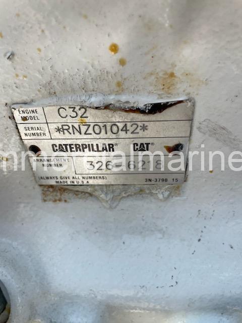 Pair CAT C32 Marine Propulsion Engines 1800HP w ZF Gears - Image 16