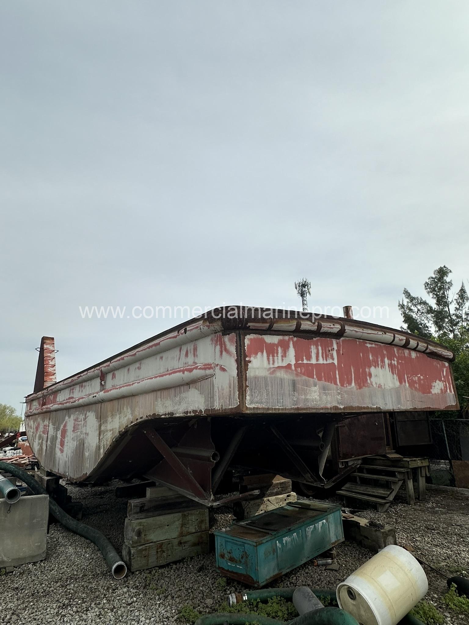 37' Steel Push Boat Hull - Image 2