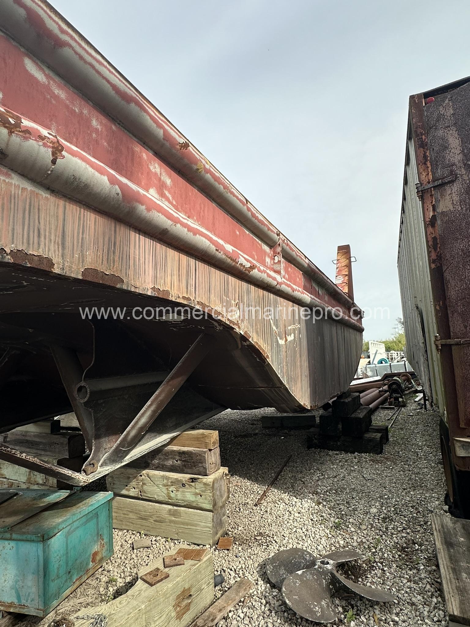 37' Steel Push Boat Hull - Image 4