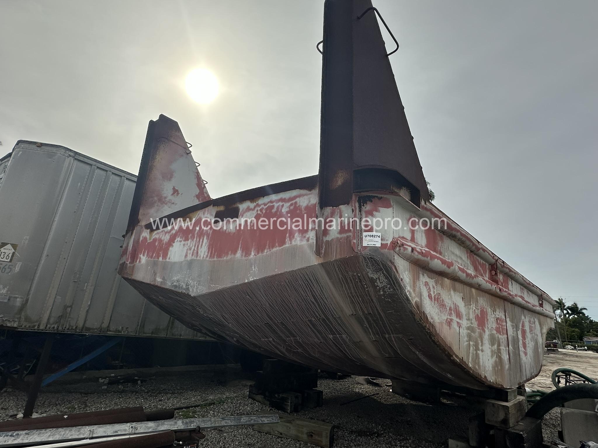 37' Steel Push Boat Hull - Image 6