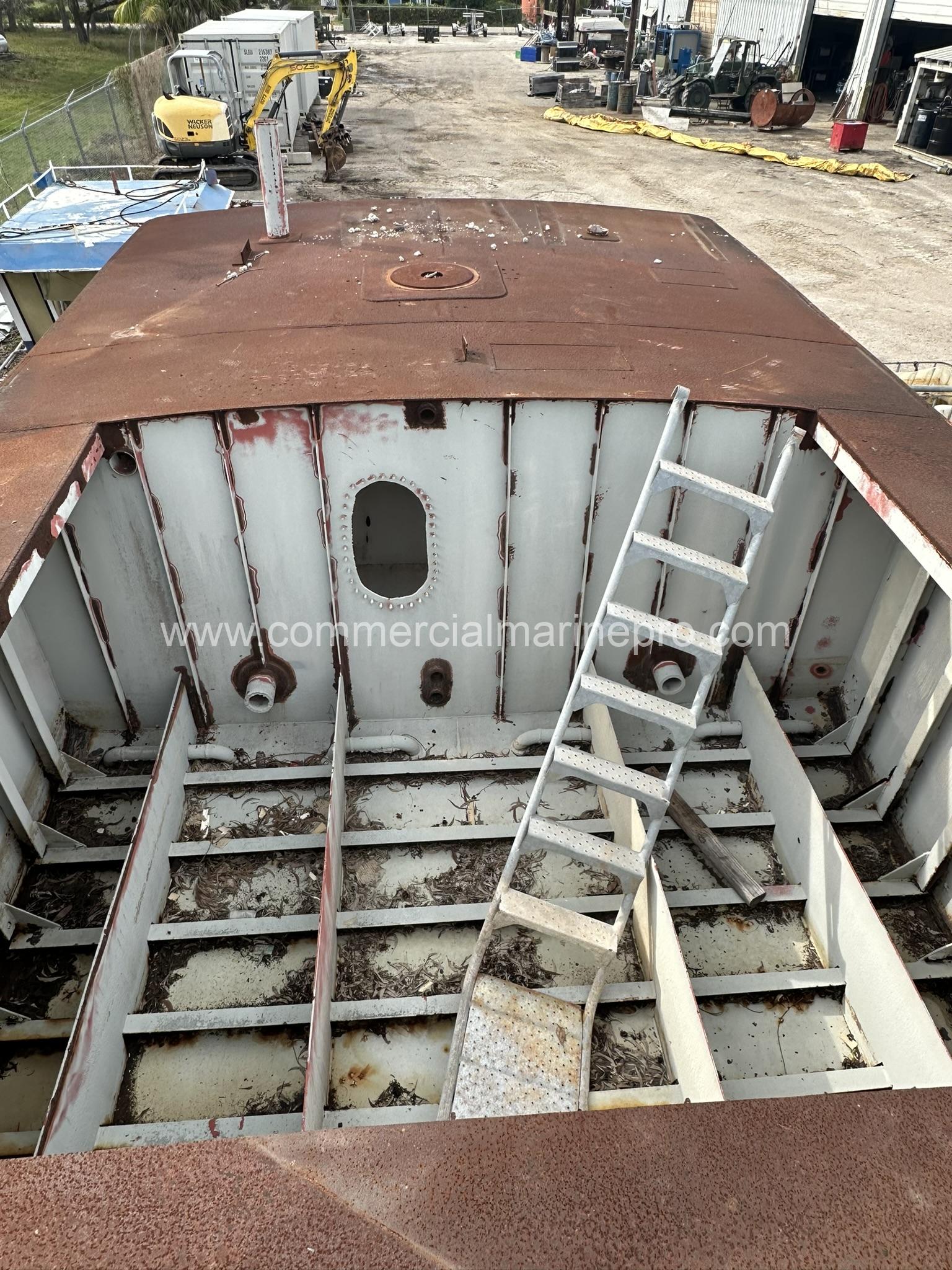 37' Steel Push Boat Hull - Image 9