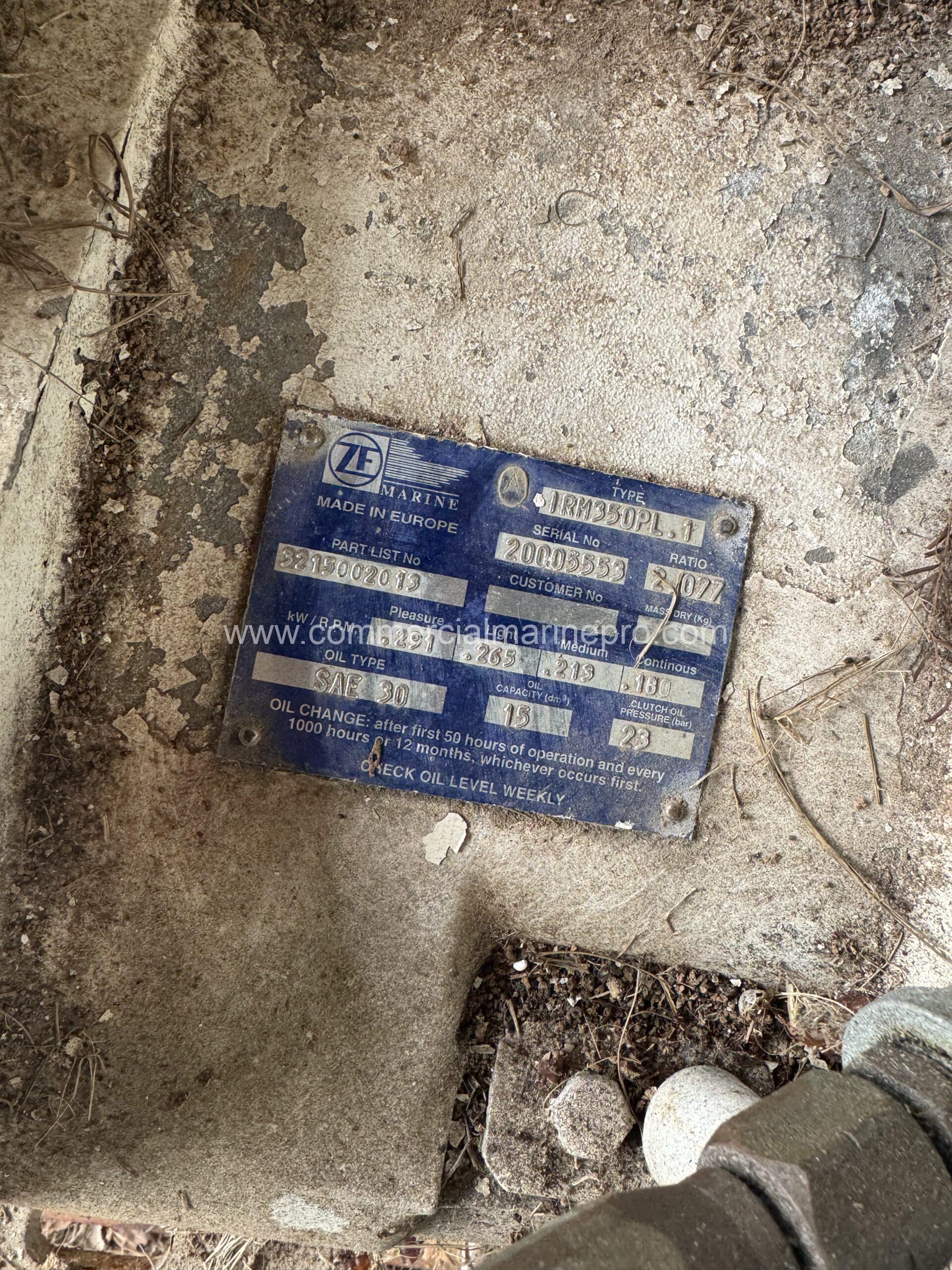 ZF IRM350 P Ratio 2.077:1