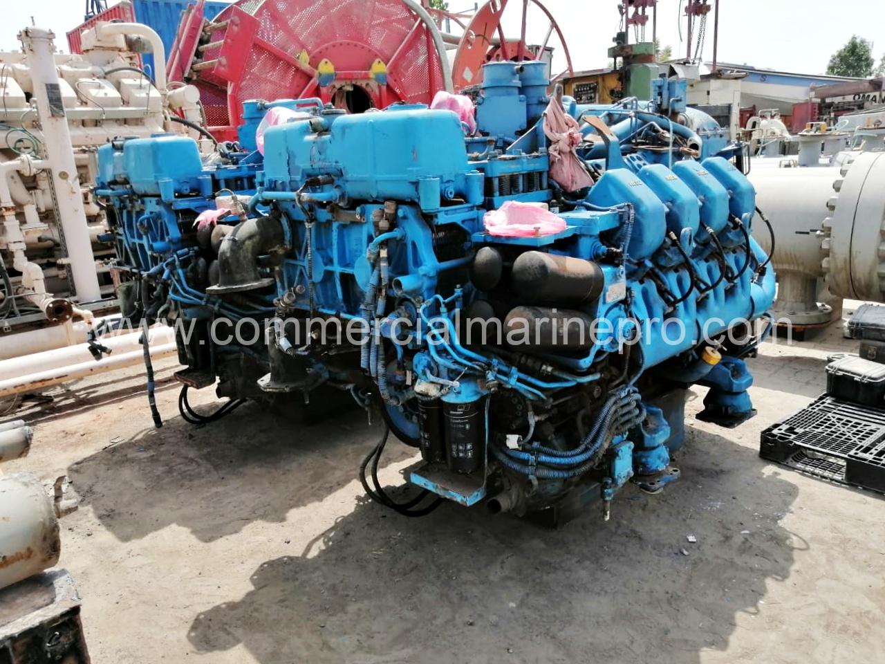 Pair Of MTU 8V4000 Marine Engines 880 kW @ 1800 RPM