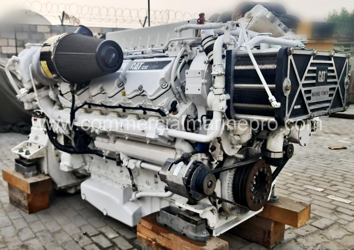 Caterpillar C32 Marine Engine with ZF 3050 Gearbox - Excellent Condition - Four Available - Image 4
