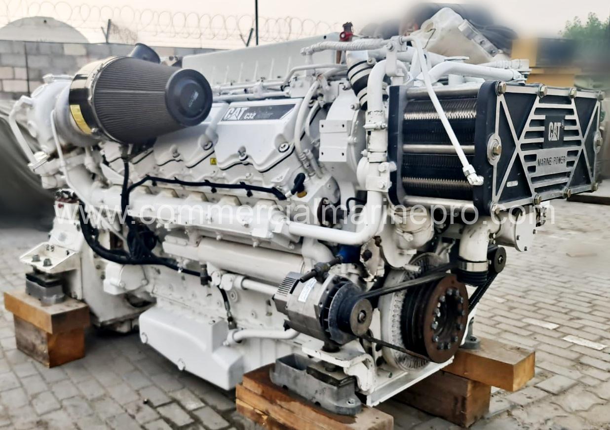 Caterpillar C32 Marine Engine with ZF 3050 Gearbox - Excellent Condition - Four Available - Image 2