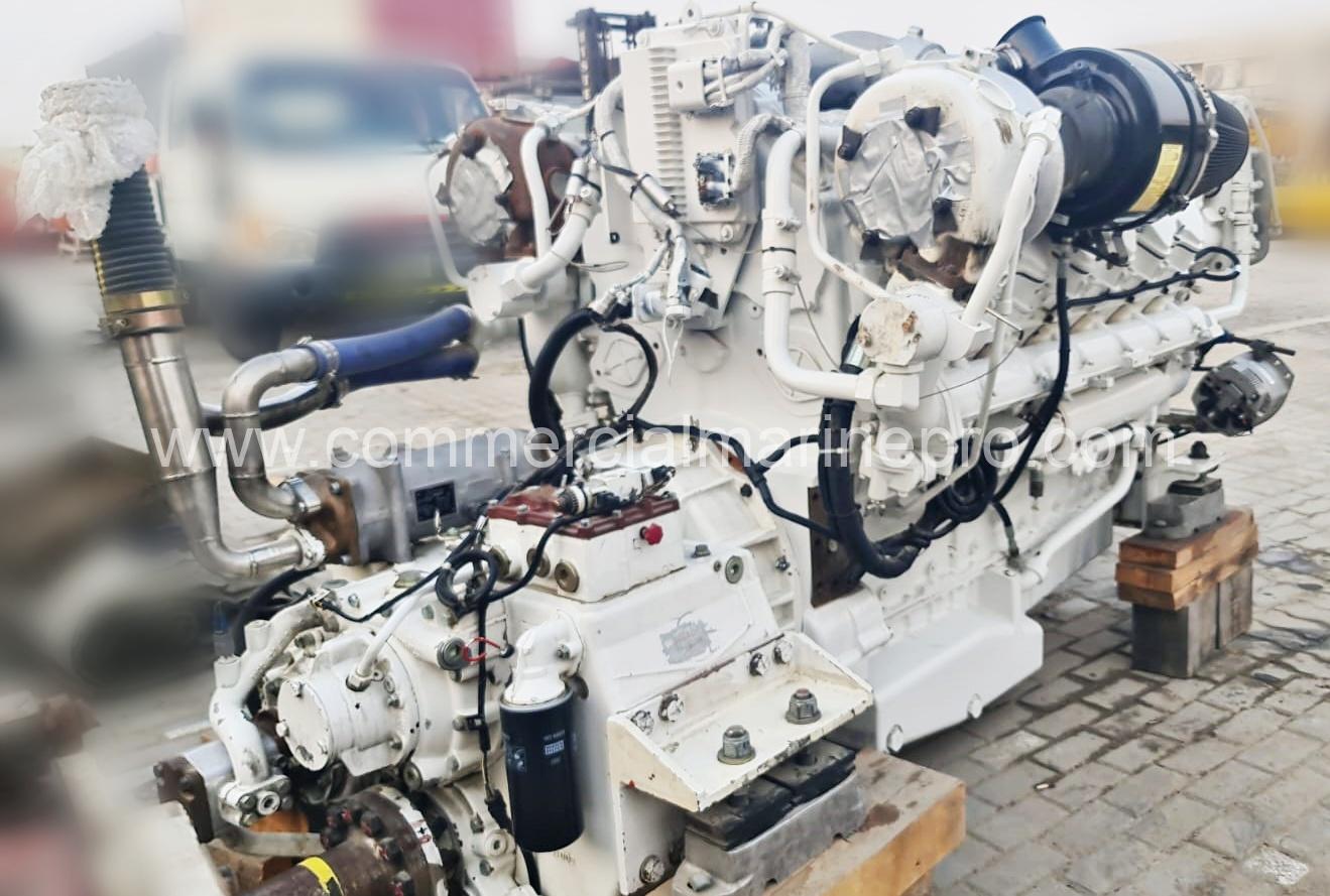 Caterpillar C32 Marine Engine with ZF 3050 Gearbox - Excellent Condition - Four Available - Image 3