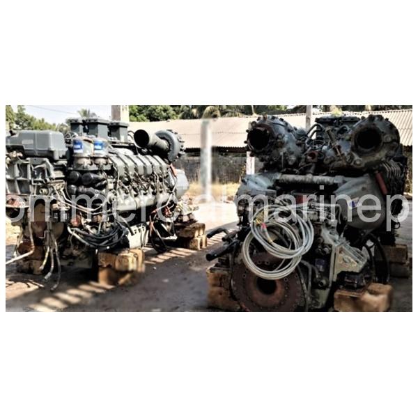 Single 2000 MTU 12V4000 M60 Marine Engine With Gearbox - Image 4