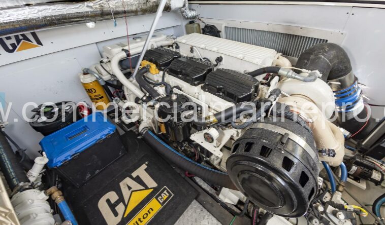Pair CAT C12 Marine Propulsion Engines 700 HP