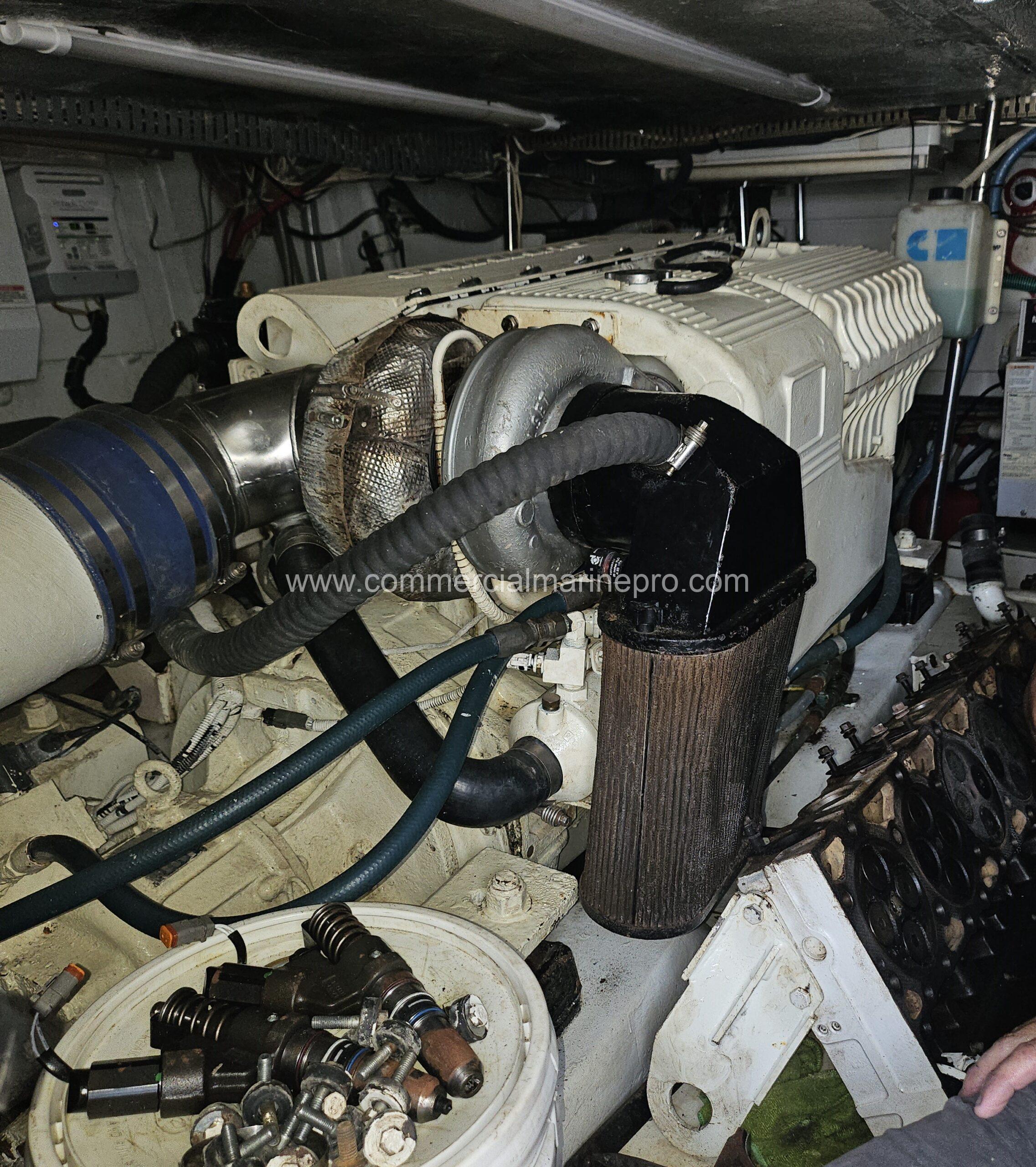 Single Cummins QSM11 Marine Propulsion Engine 715HP RTO