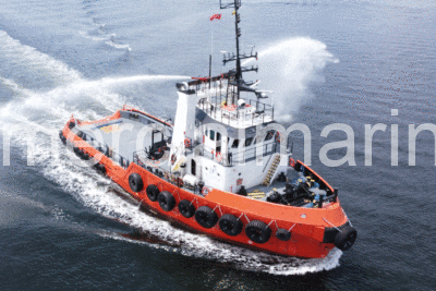 5000 hp AHTS Model Bow Tug