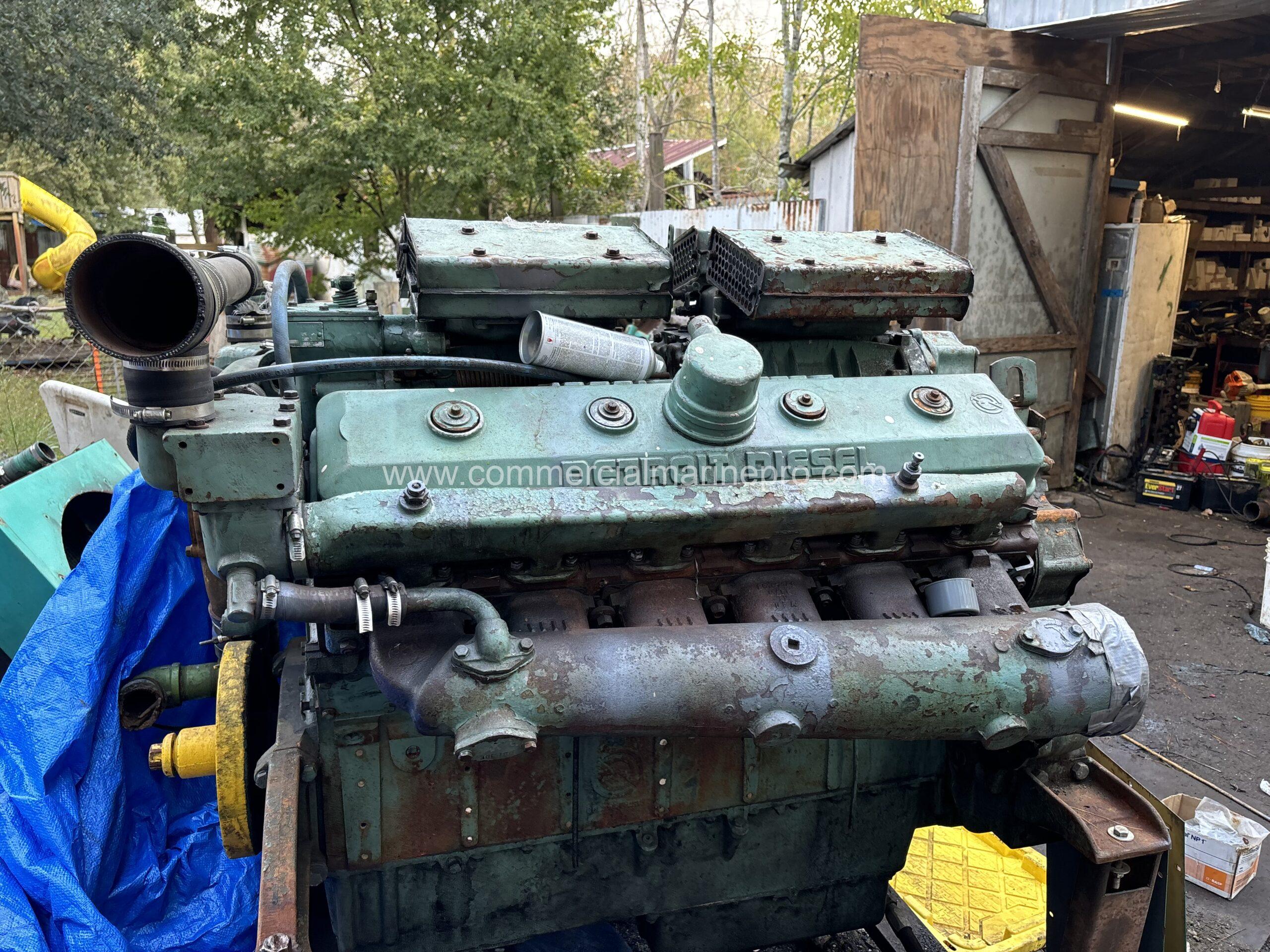 Detroit 12V71N Marine Propulsion Engines 400HP - Image 3