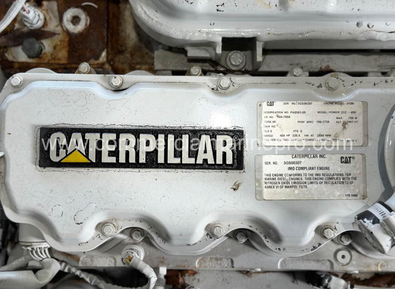 Single or Pair Cat 3126B Marine Engine - Image 9