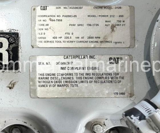 Single or Pair Cat 3126B Marine Engine - Image 10