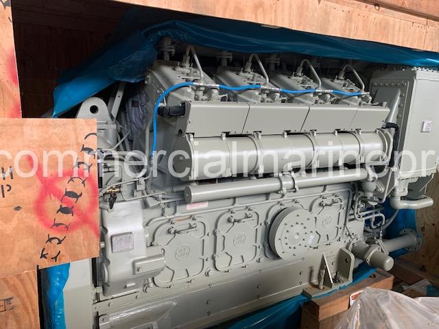 Pair Of 2012 GE 8V228 Marine Diesel Propulsion Engines 1,753 HP @ 900 RPMs