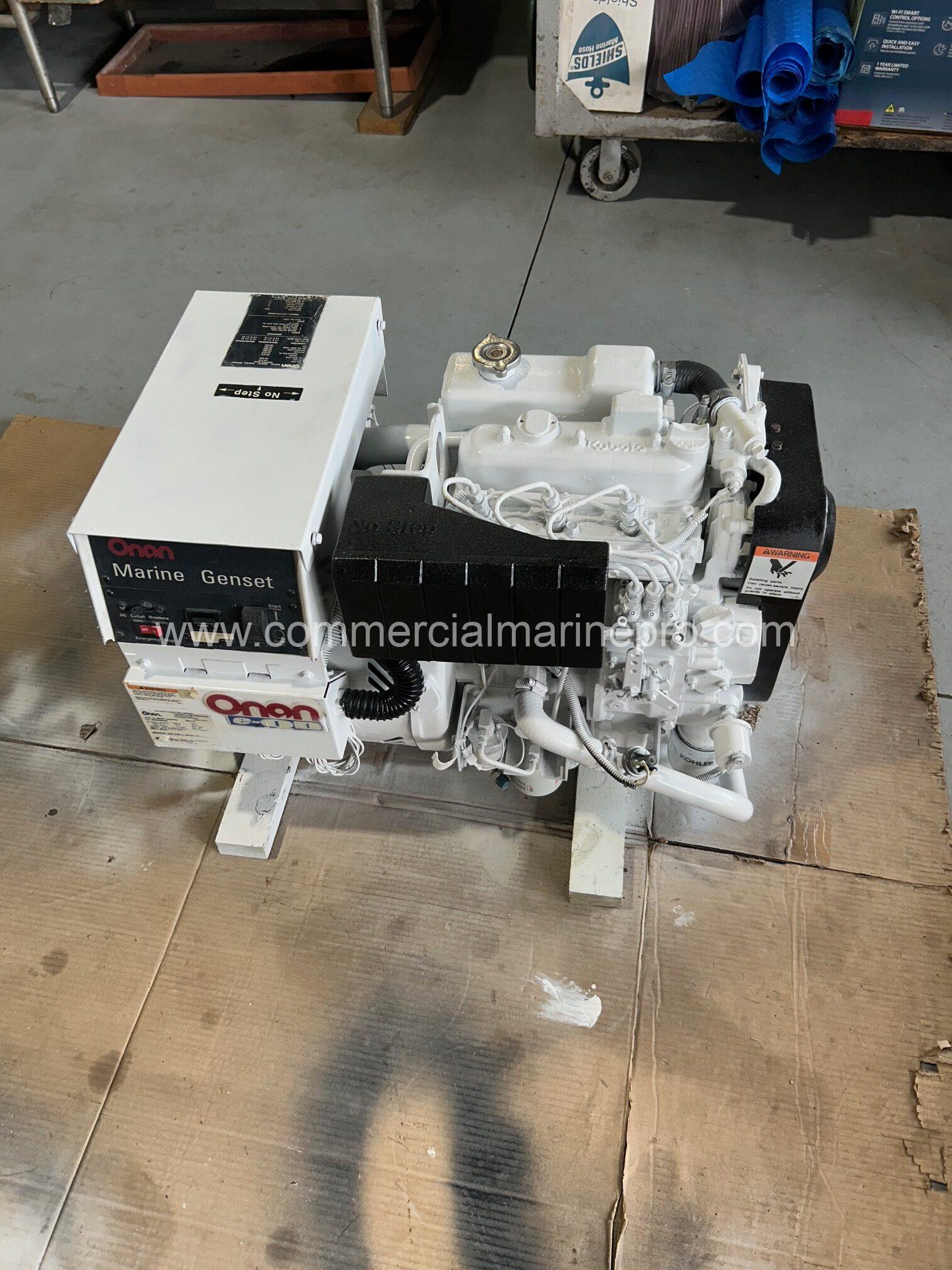Pair Of 8.5kw Kubota Onan Marine Generators