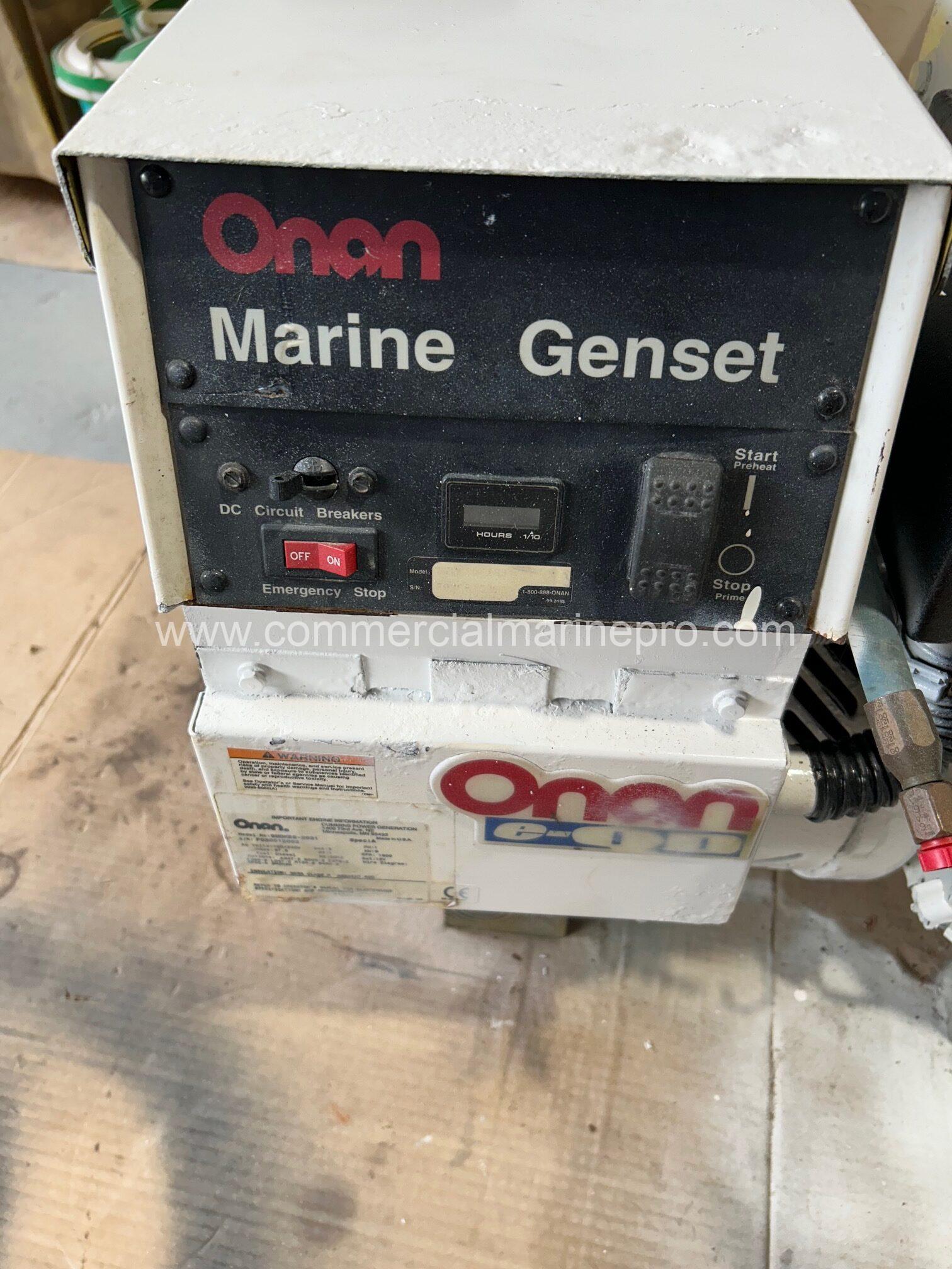 Pair Of 8.5kw Kubota Onan Marine Generators