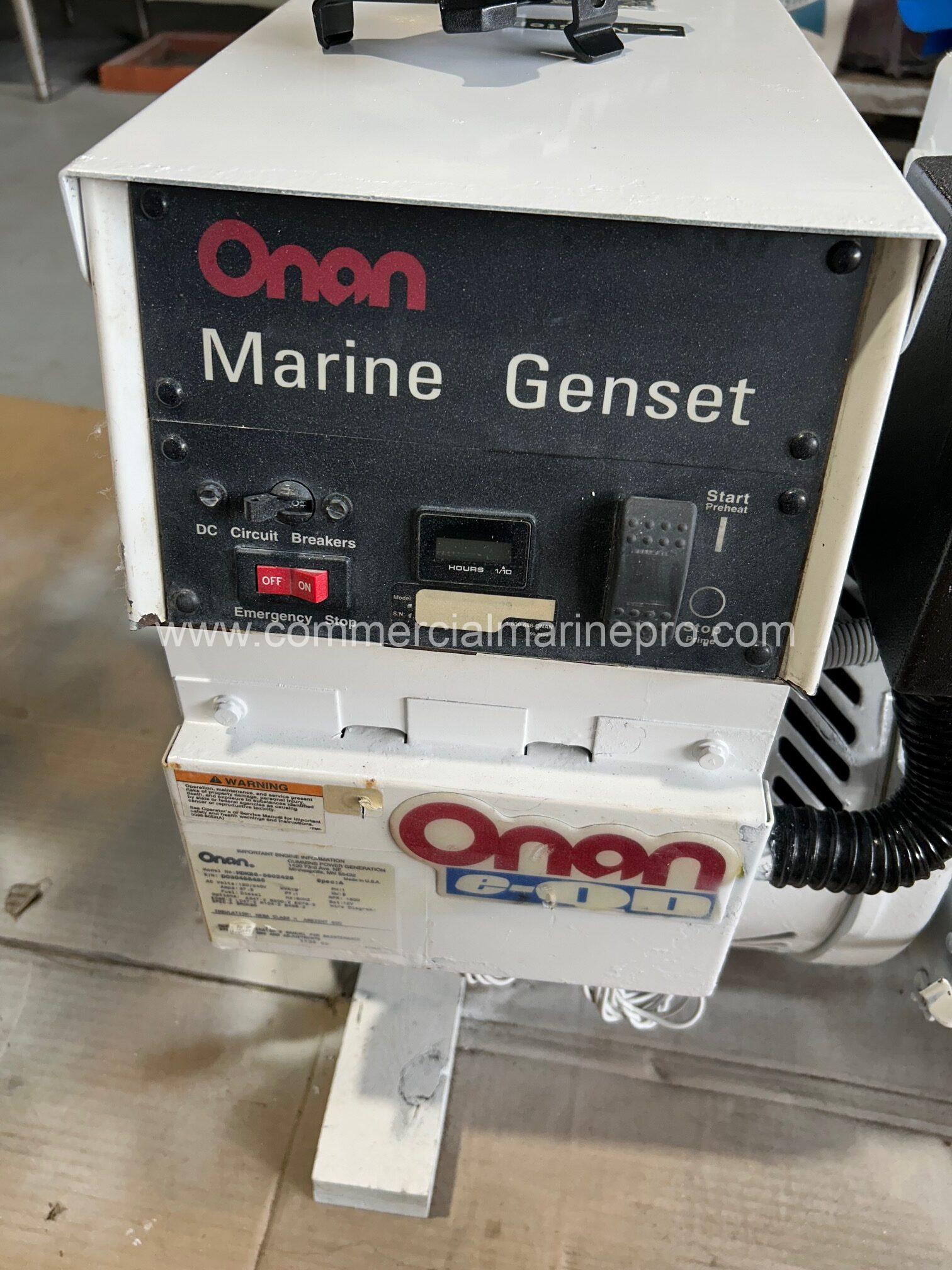 Pair Of 8.5kw Kubota Onan Marine Generators