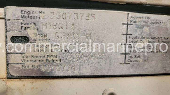 Pair Cummins QSM11 Marine Engines - 660hp