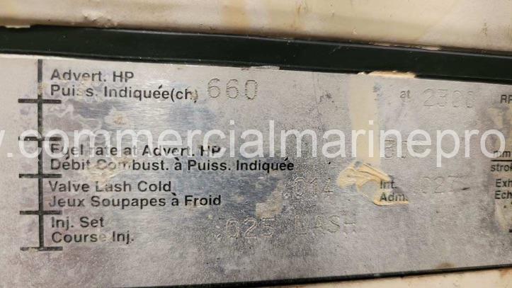 Pair Cummins QSM11 Marine Engines - 660hp