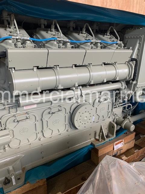 Pair Of 2012 GE 8V228 Marine Diesel Propulsion Engines 1,753 HP @ 900 RPMs