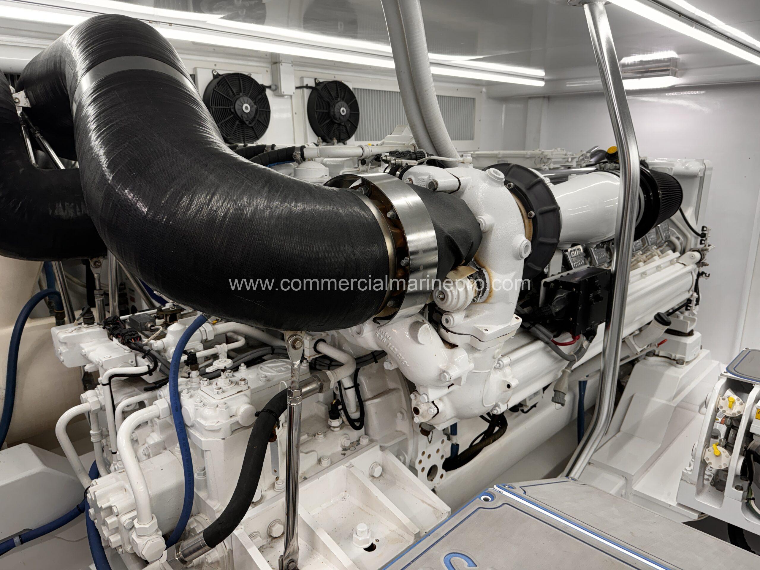 Pair MTU 12v2000 M91 Marine Engines