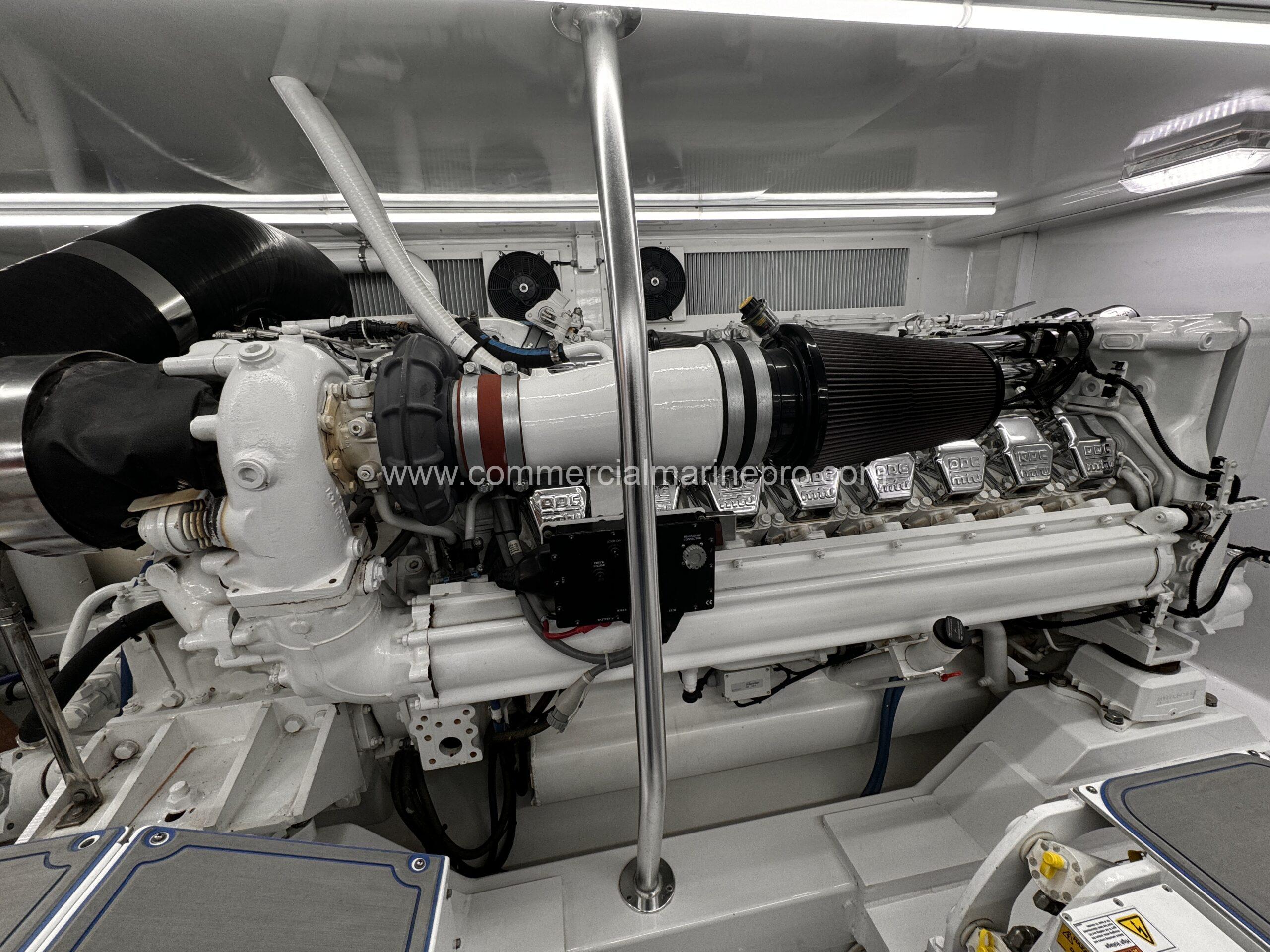 Pair MTU 12v2000 M91 Marine Engines
