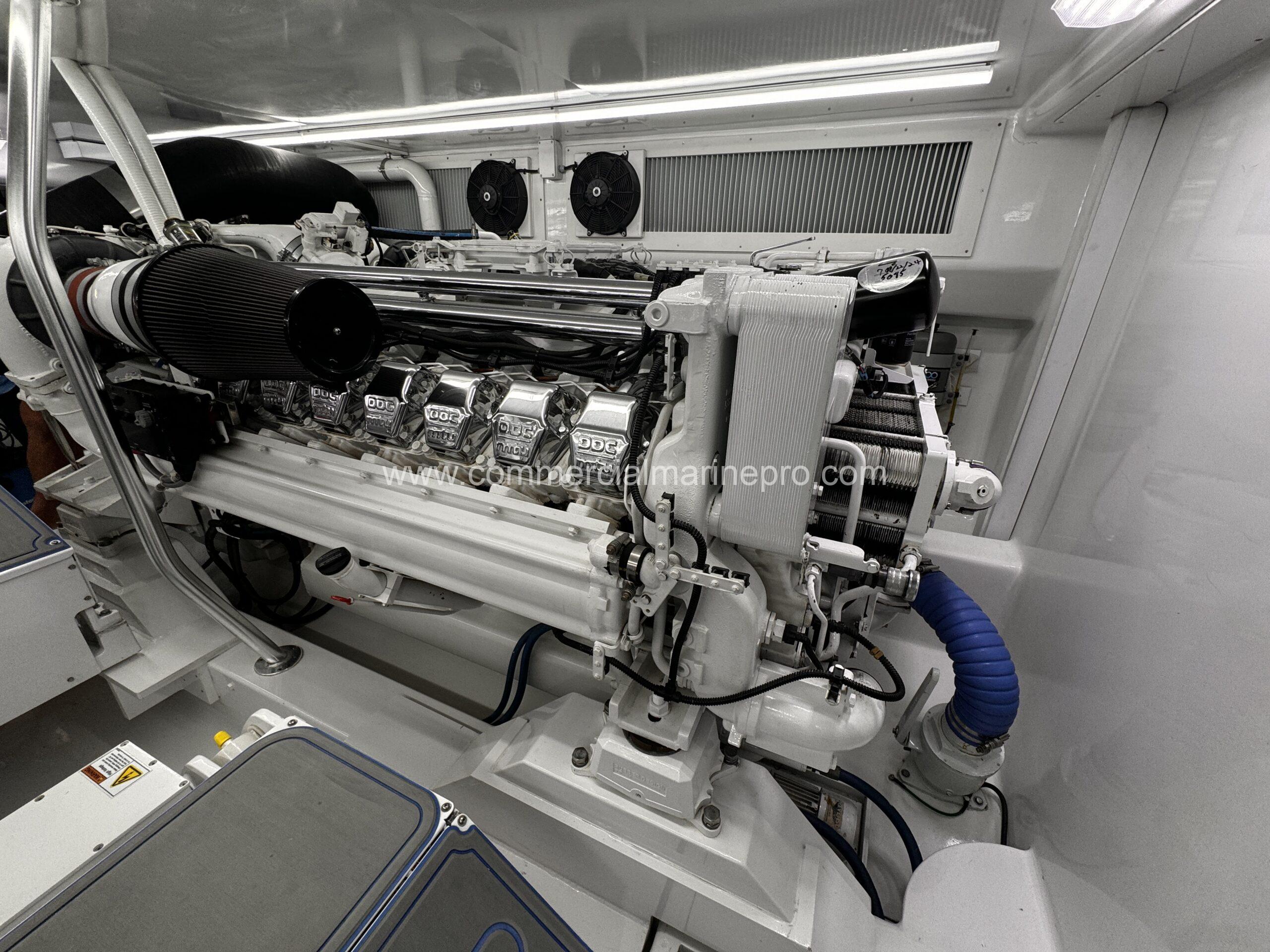 Pair MTU 12v2000 M91 Marine Engines