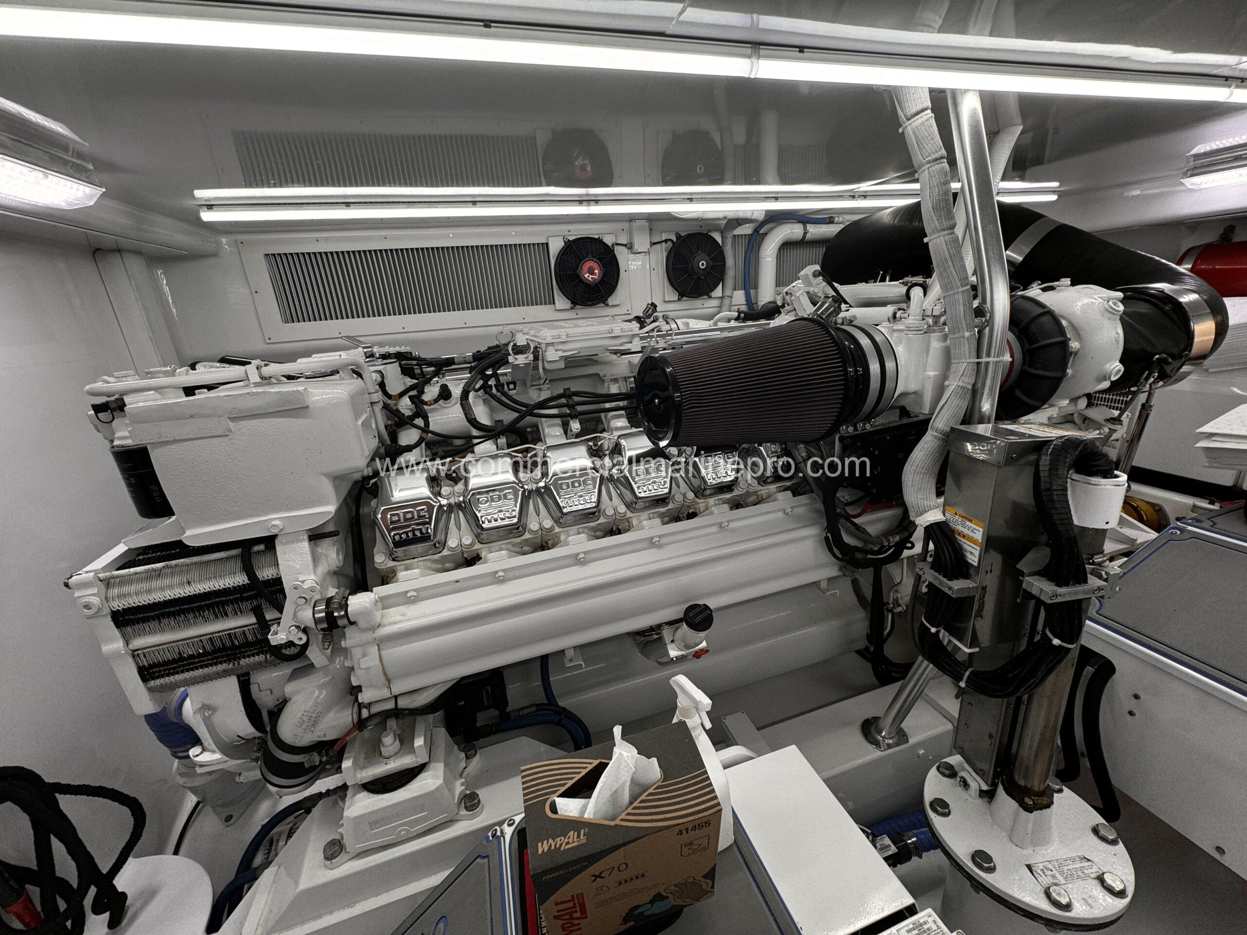 Pair MTU 12v2000 M91 Marine Engines