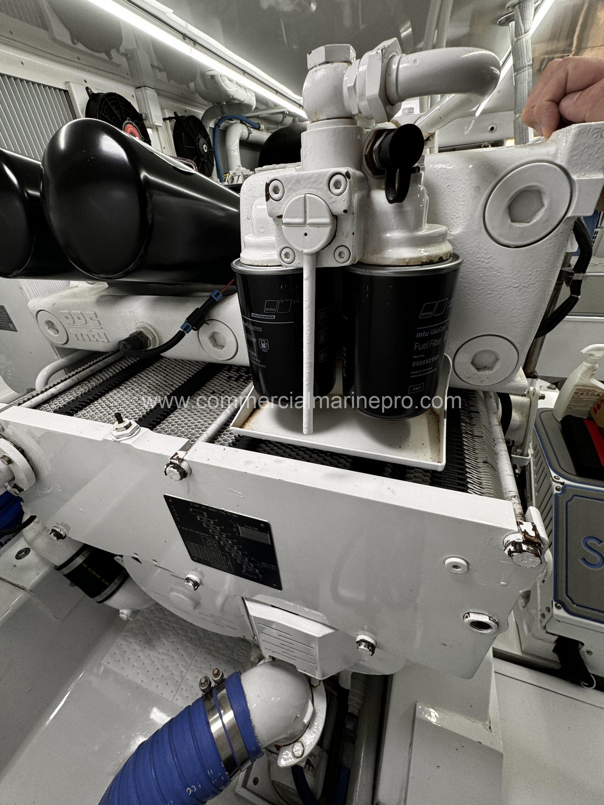 Pair MTU 12v2000 M91 Marine Engines