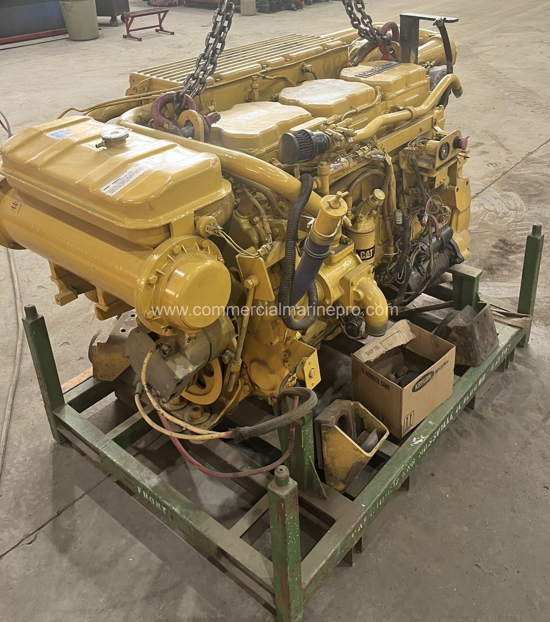 Single CAT 3176 Marine Engine - Low Hours
