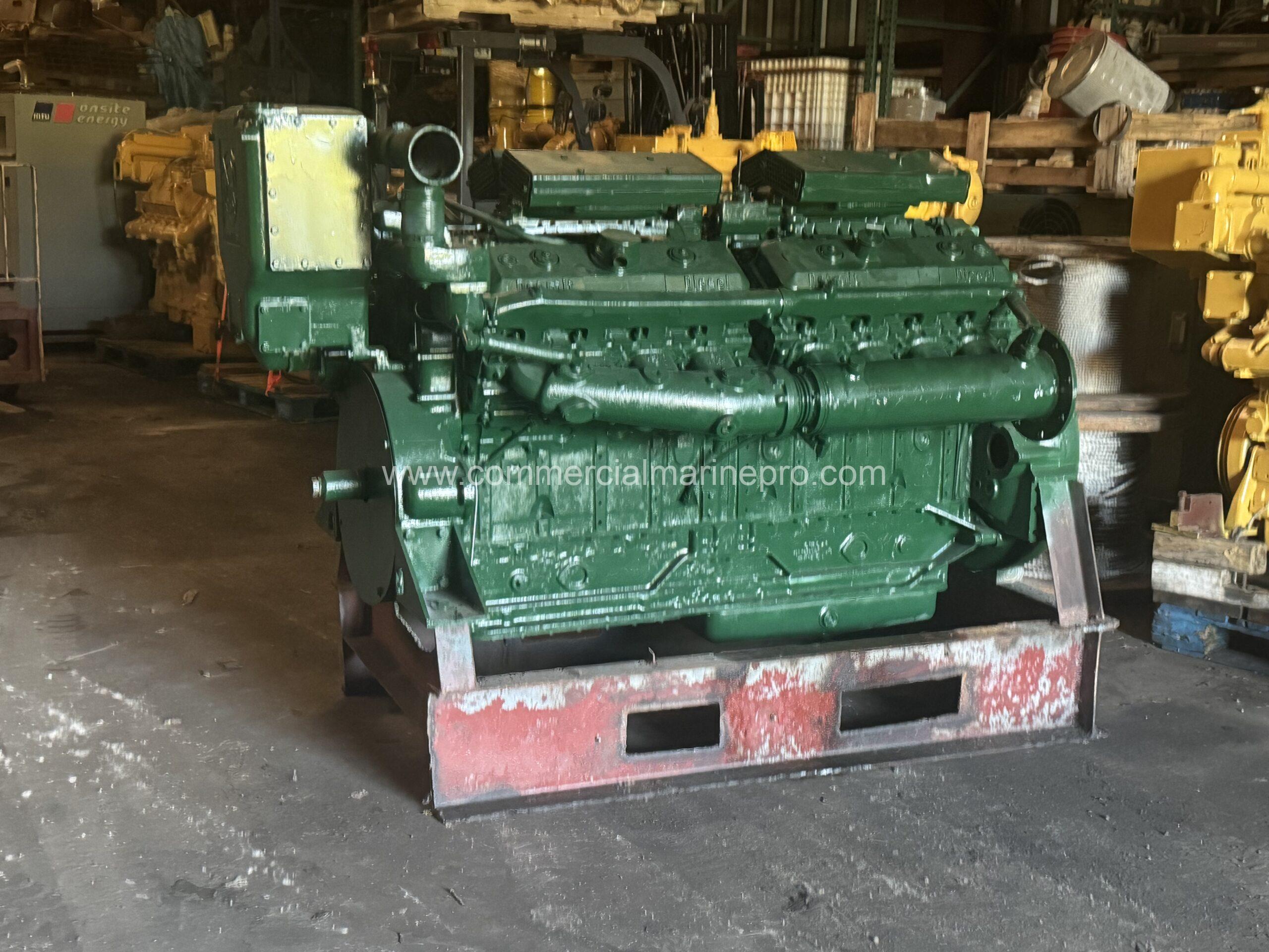 Detroit 16v71 Natural Marine Engine - Running take out