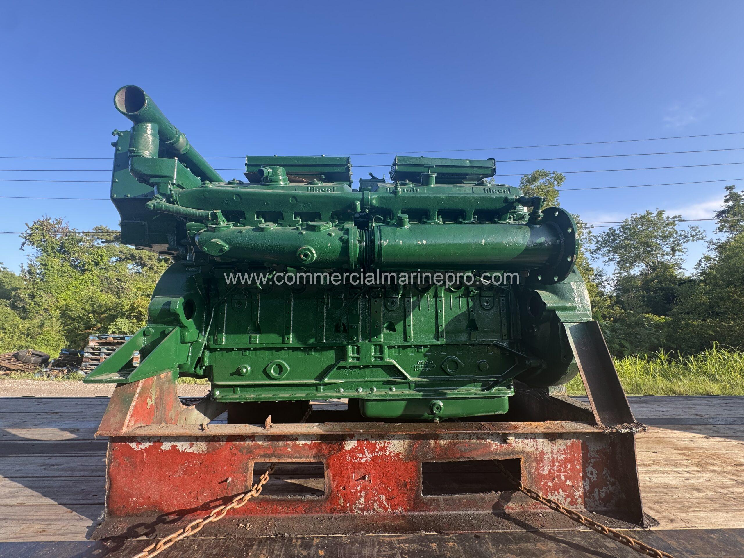 Detroit 16v71 Natural Marine Engine - Running take out - Image 5