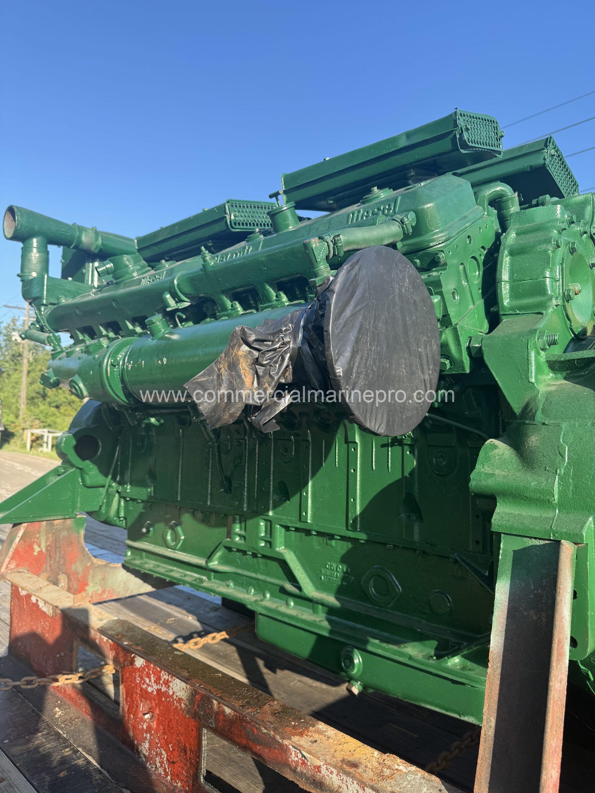 Detroit 16v71 Natural Marine Engine - Running take out - Image 6