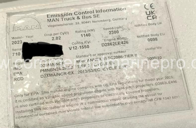 Pair MAN D2862 LE426 Marine Propulsion Engines - Image 3