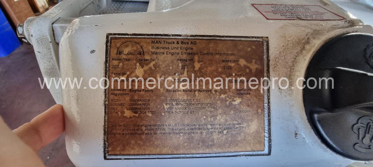 Single or Pair MAN D 2862 LE 463 Marine Propulsion Engines