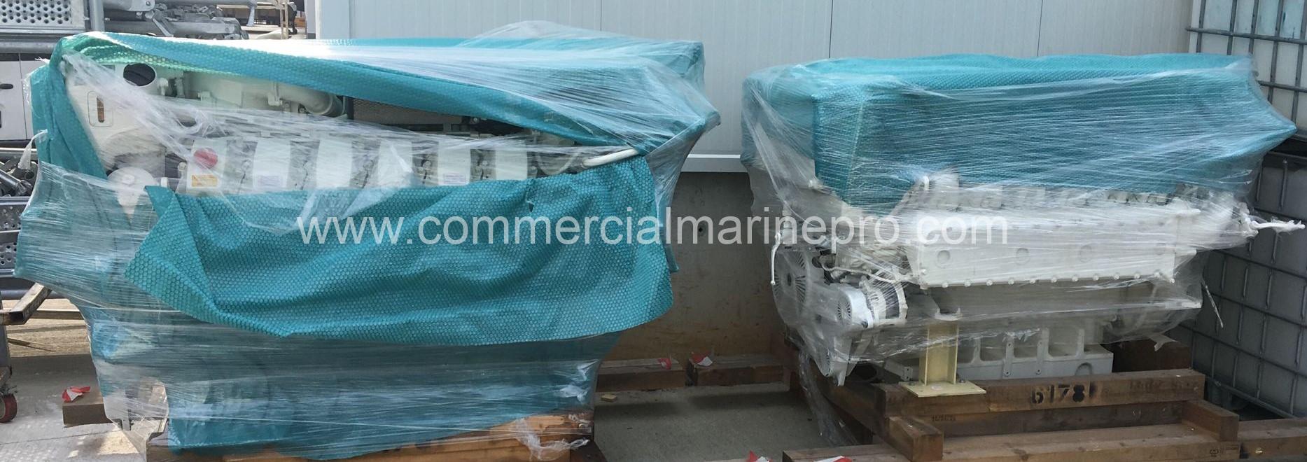 Pair MAN V12 1550 Marine Propulsion Engines