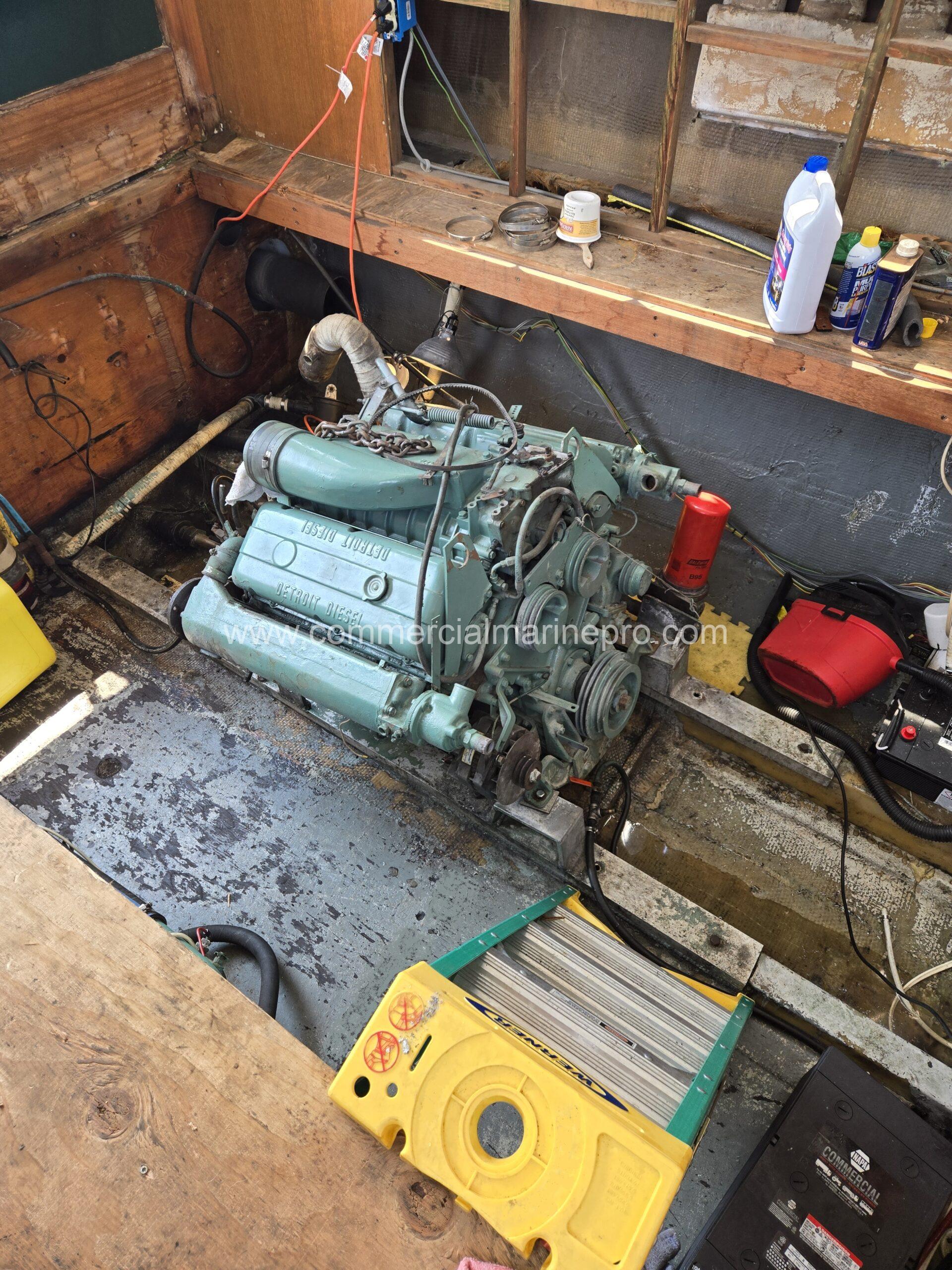 Pair Of Detroit Diesel 8V53 Marine Engines